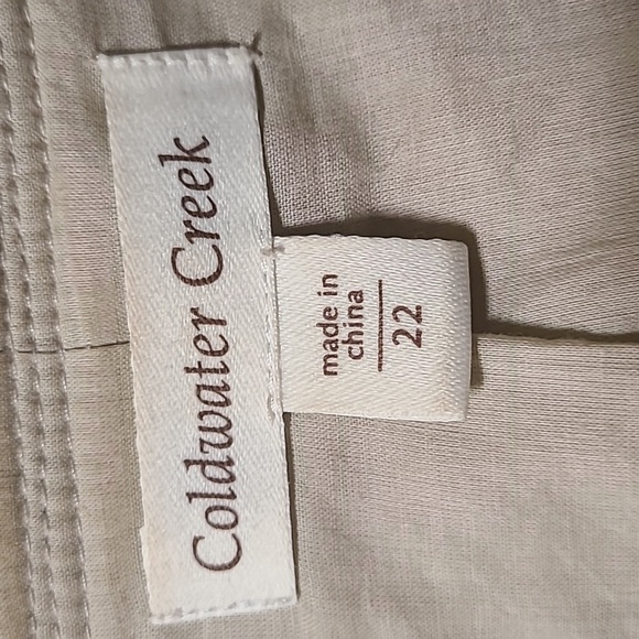 Coldwater Creek, Cotton Linen Jacket Size 22. - Picture 9 of 11